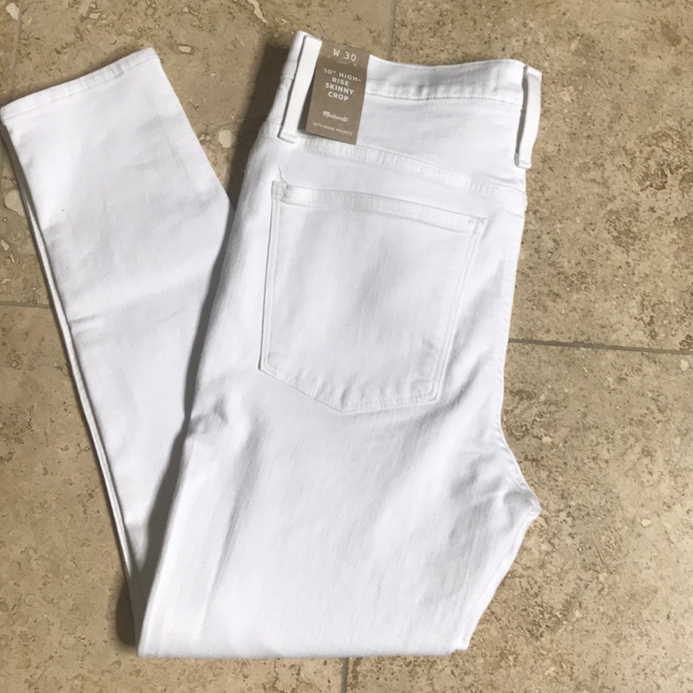 Madewell 10” high rise skinny crop